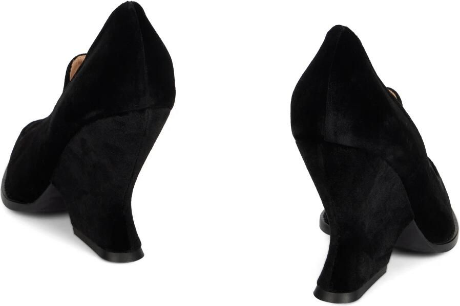 Alberta Ferretti Elegante fluwelen pumps met hak - Foto 2