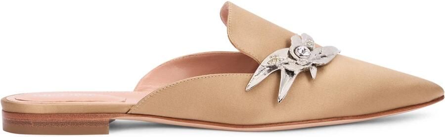 Alberta Ferretti Pointed Mule with Decoration