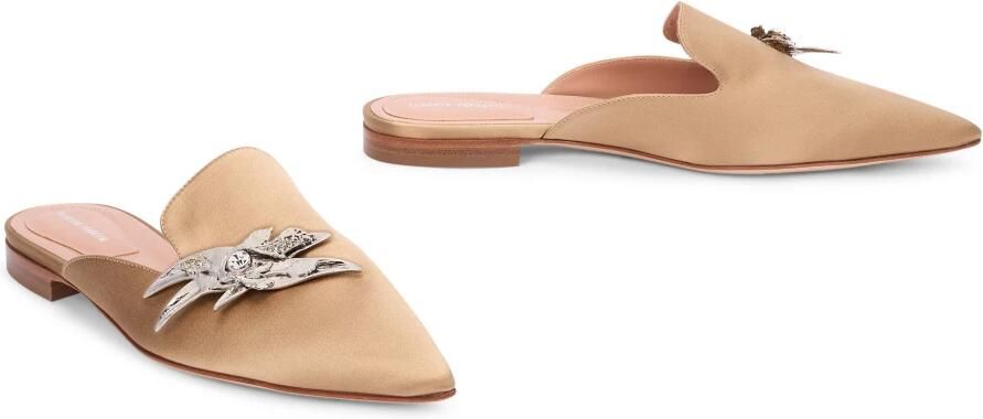 Alberta Ferretti Pointed Mule with Decoration - Foto 3