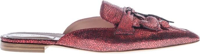 Alberta Ferretti Rode SABOT schoenen voor vrouwen