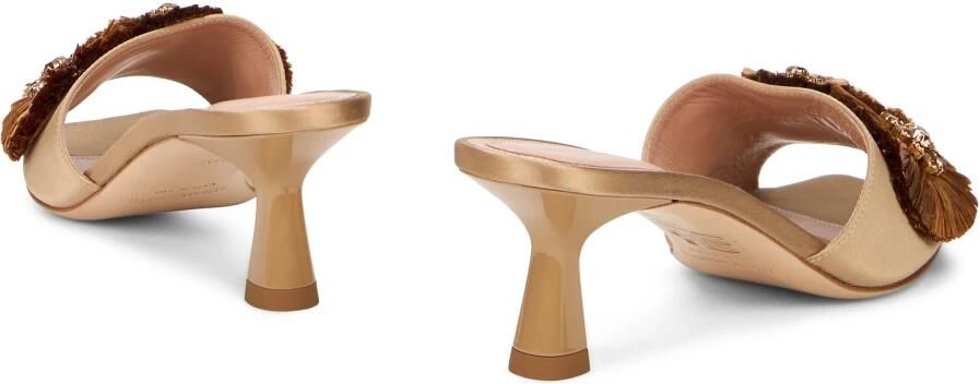 Alberta Ferretti Satijnen mules met hak - Foto 2