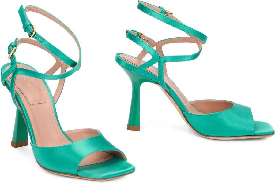Alberta Ferretti Satijnen Sandalen met Hak - Foto 3