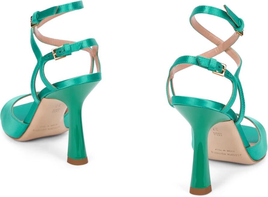 Alberta Ferretti Satijnen Sandalen met Hak - Foto 2
