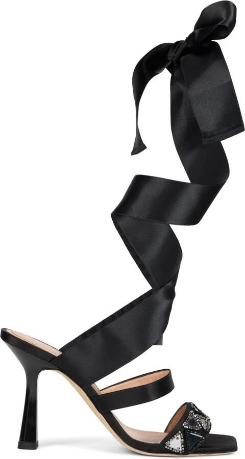 Alberta Ferretti Stiletto hakken met strik op de kuit