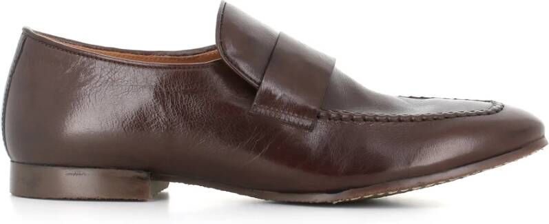 Alberto Fasciani Donkerbruine Leren Loafer Schoen