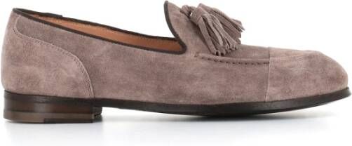 Alberto Fasciani Grijze Suède Tassel Loafers Gray Dames