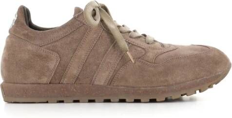 Alberto Fasciani Sabbia Suede Sneakers met Kurk Zool Beige Dames