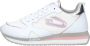 Alberto Guardiani Retro Stijl Leder Nylon Sneakers White Dames - Thumbnail 1