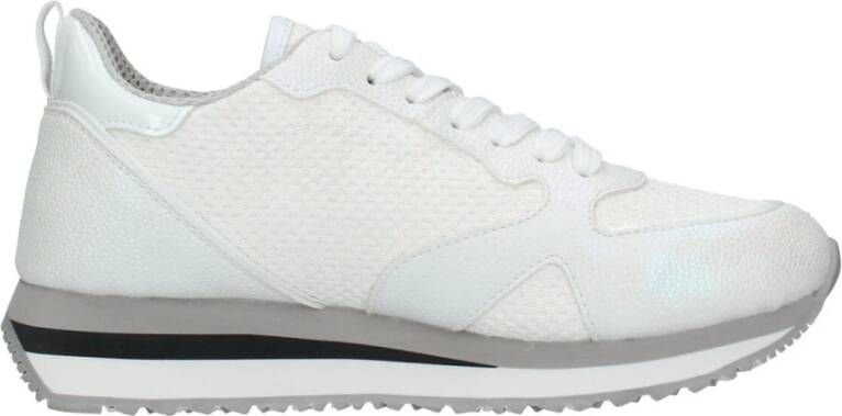 Alberto Guardiani Retro WEN Sneakers Vegan Leer Mesh White Dames