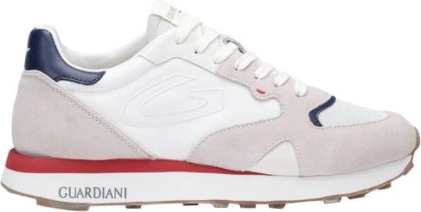 Alberto Guardiani Retro Witte Sneakers Casual Stijl