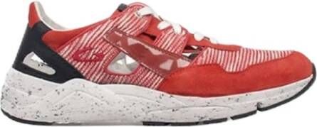 Alberto Guardiani Suède en stoffen herensneakers