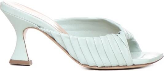Alchimia Sandalen met Geometrische Hak van Kalfsleer Blue Dames