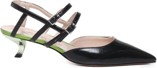 Alchimia Stiletto Hiel Schoen met Bandjes in Zwart Groen Black Dames