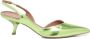 Aldo Castagna Abrikoos Reflex Print Leren Slingback Sandalen Green Dames - Thumbnail 1