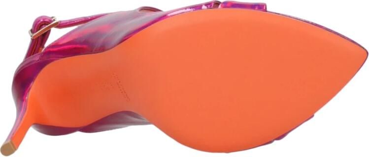 Aldo Castagna Hoge hiel sandalen Paars Dames