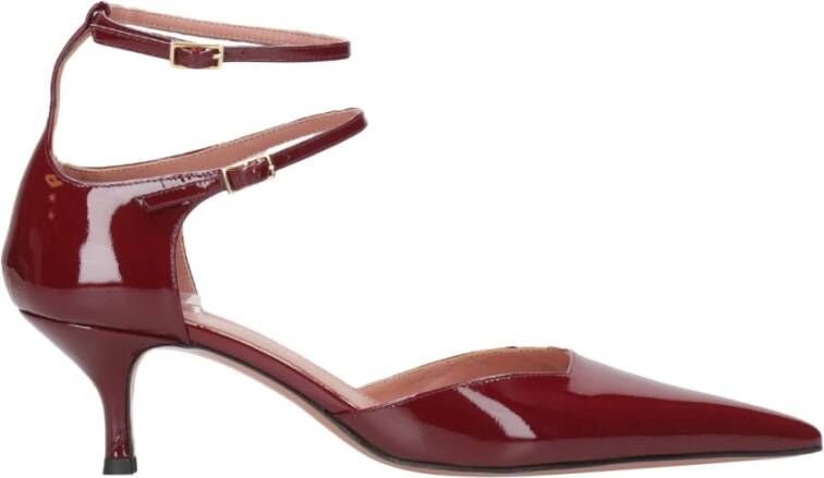 Aldo Castagna Bordeaux Patent Leren Puntige Hakken Red Dames