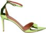 Aldo Castagna Groene spiegelende enkelband sandalen Green Dames - Thumbnail 1
