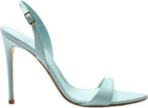 Aldo Castagna Lederen diamanten sandalen Blauw Dames