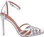 Aldo Castagna Miami Zilveren Geweven Enkelband Sandalen Gray Dames - Thumbnail 1