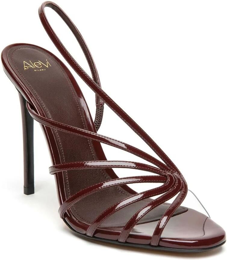 Alevi Milano Bordeaux Patentleren Stiletto Sandalen - Foto 3