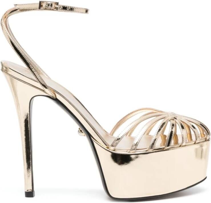 Alevi Milano High Heel Sandals Beige Dames Schoenen.nl