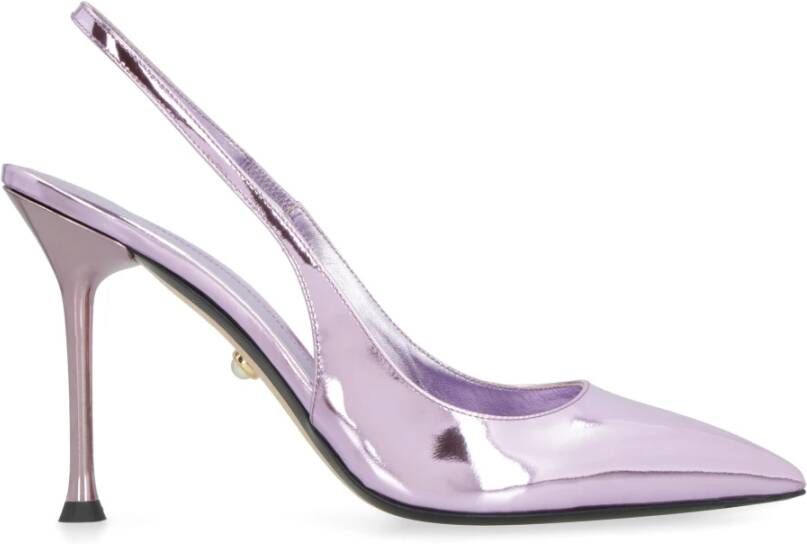 Alevi Milano Metallic Leren Slingback Pumps