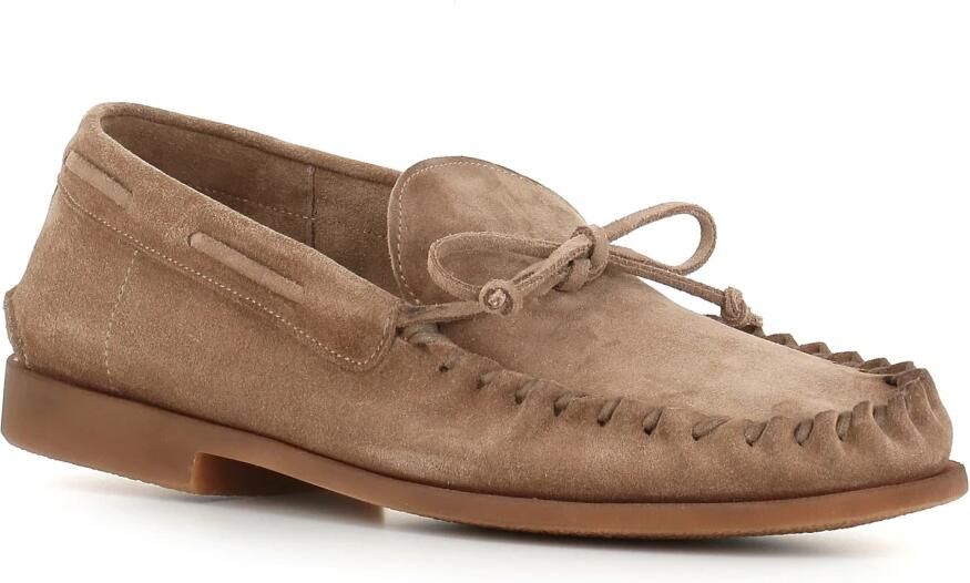 Alexander Hotto Beige Suède Heren Mocassin Sandalen