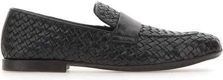 Alexander Hotto Geweven leren loafers