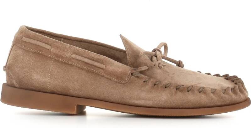 Alexander Hotto Beige Suède Heren Mocassin Sandalen