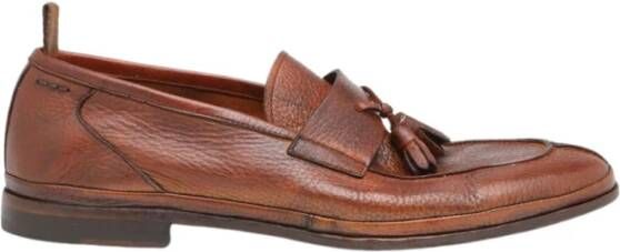 Alexander Hotto Bruine Hertenleren Loafer Schoen Brown Heren