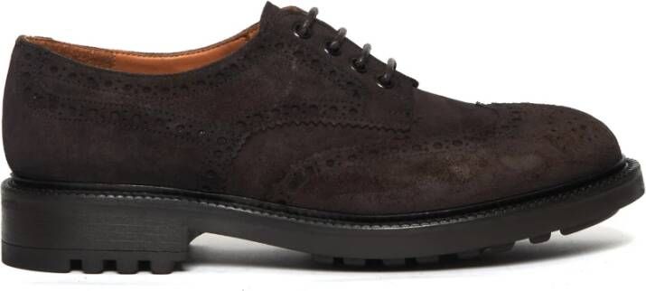 Alexander Hotto Bruine suède Derby schoenen Brown Heren