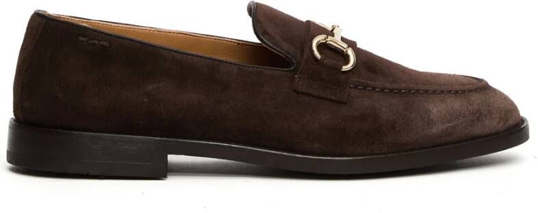 Alexander Hotto Bruine Suède Mocassin Schoen