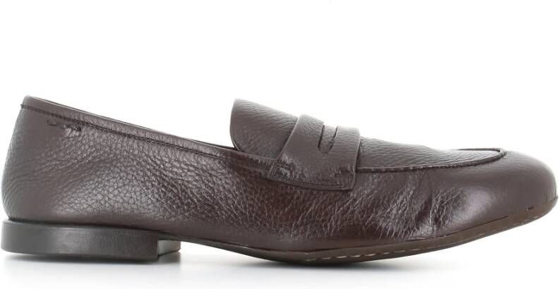 Alexander Hotto Donkerbruine Loafer Schoen van Zacht Leer Brown Heren