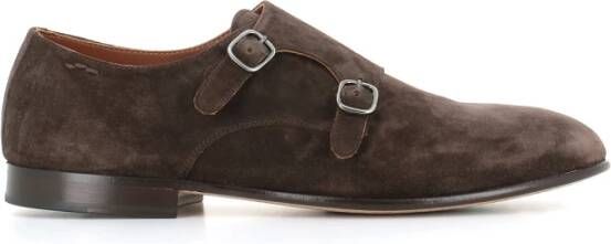 Alexander Hotto Donkerbruine Suède Loafers Brown Heren