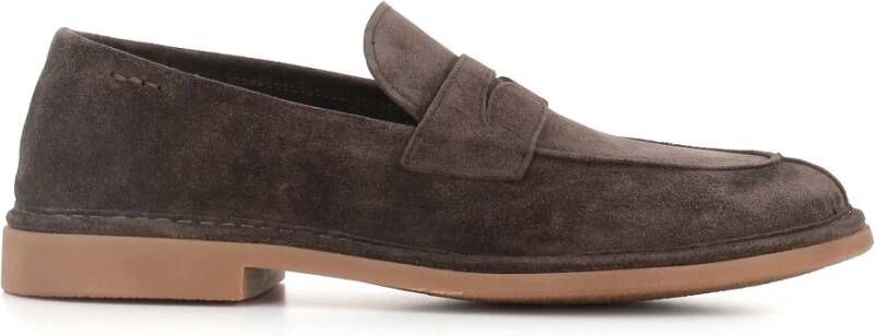 Alexander Hotto Donkerbruine Suède Mocassin Schoen Brown Heren
