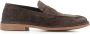Alexander Hotto Donkerbruine Suède Mocassin Schoen Brown Heren - Thumbnail 1