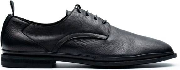 Alexander Hotto Leren Platte Schoenen Black Heren