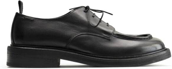 Alexander Hotto Retro veterschoen in zwart leer Black Heren