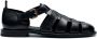 Alexander Hotto Zwarte buffelleer sandalen Black Heren - Thumbnail 1