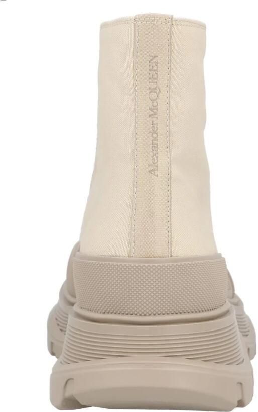 Alexander McQueen Beige LaceUp Platform Laarzen - Foto 2