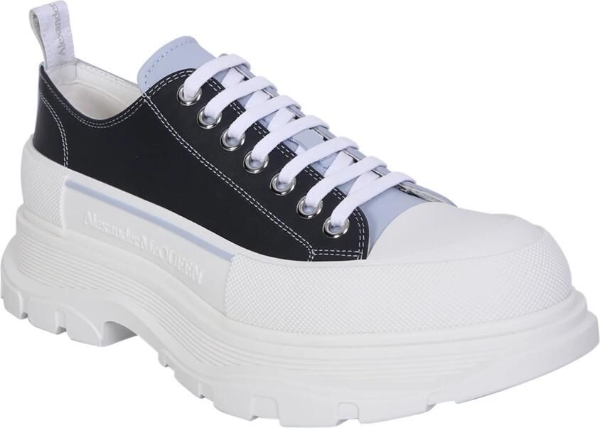 Alexander McQueen Blauw Beige Tread Slick Sneakers - Foto 2