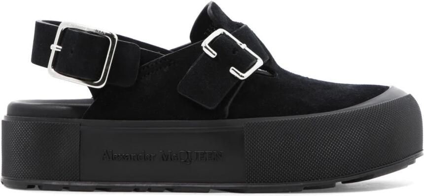Alexander McQueen Branded Slide Sandals