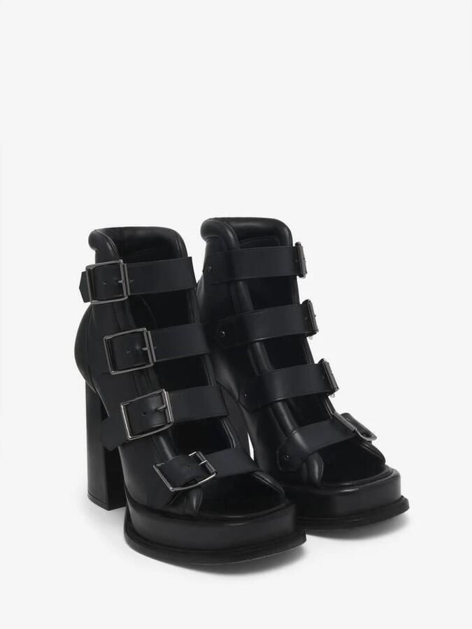 Alexander McQueen Multi-Buckle Platform Block Heel Pumps - Foto 2