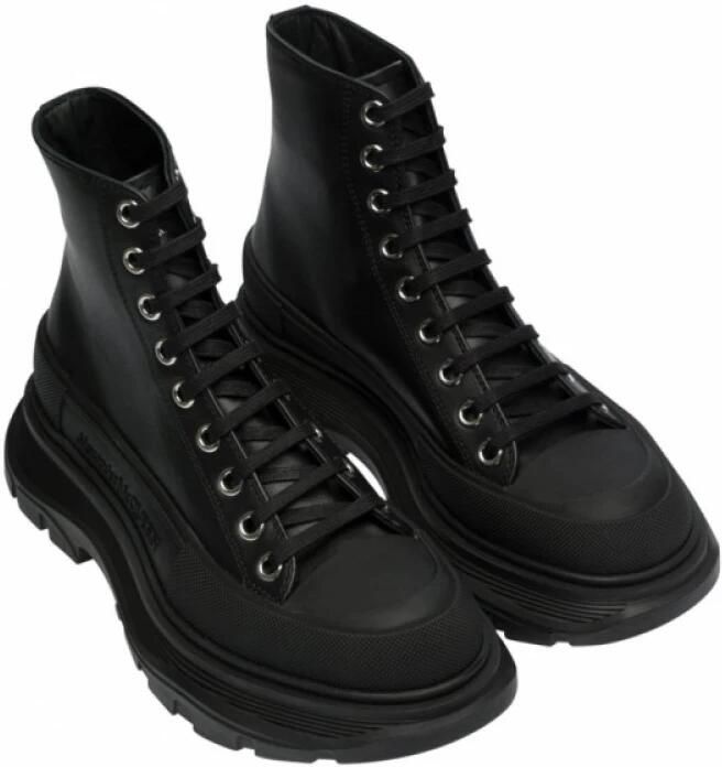 Alexander mcqueen Chunky-Sole Enkellaarzen Zwart Dames