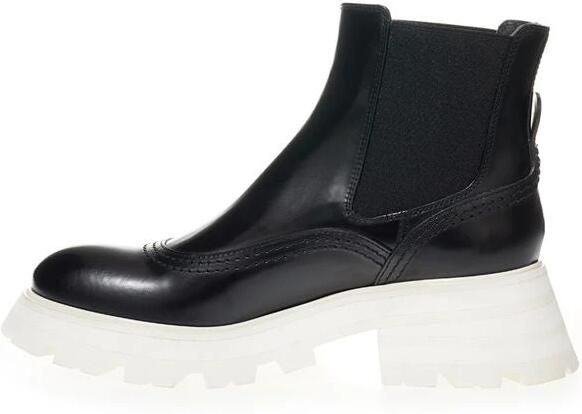 Alexander mcqueen Elegante leren laarzen in tijdloos zwart Black Heren - Foto 3