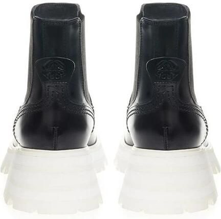 Alexander mcqueen Elegante leren laarzen in tijdloos zwart Black Heren - Foto 4