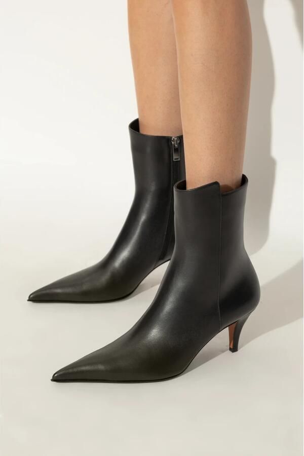 Alexander mcqueen Boots Australian Ankle Boots Leather Black in zwart