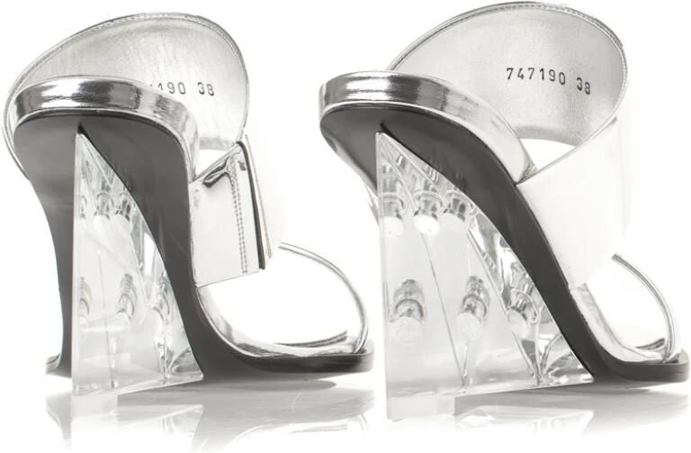 Alexander mcqueen Geometrische hakmuiltjes Grijs Dames