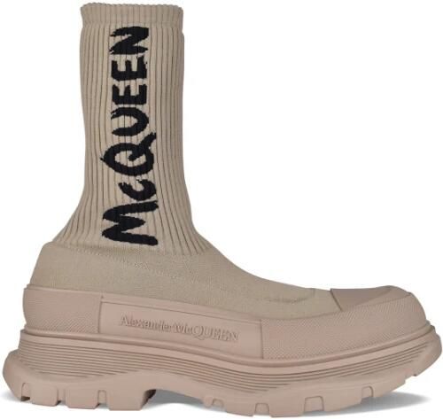Alexander McQueen Graffiti Knit Tread Slick Boot