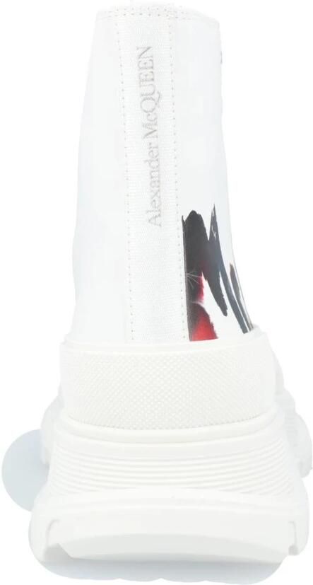 Alexander McQueen Graffiti Print Platform Sneakers - Foto 3